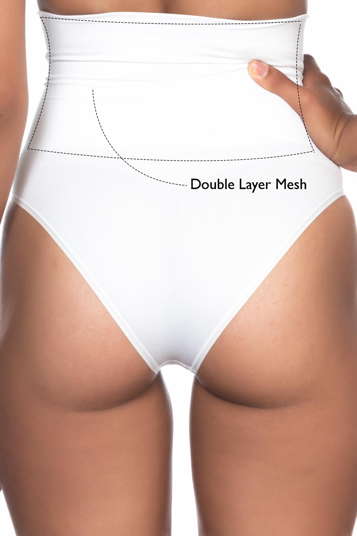 Double Layer Mesh Tummy Control Panties