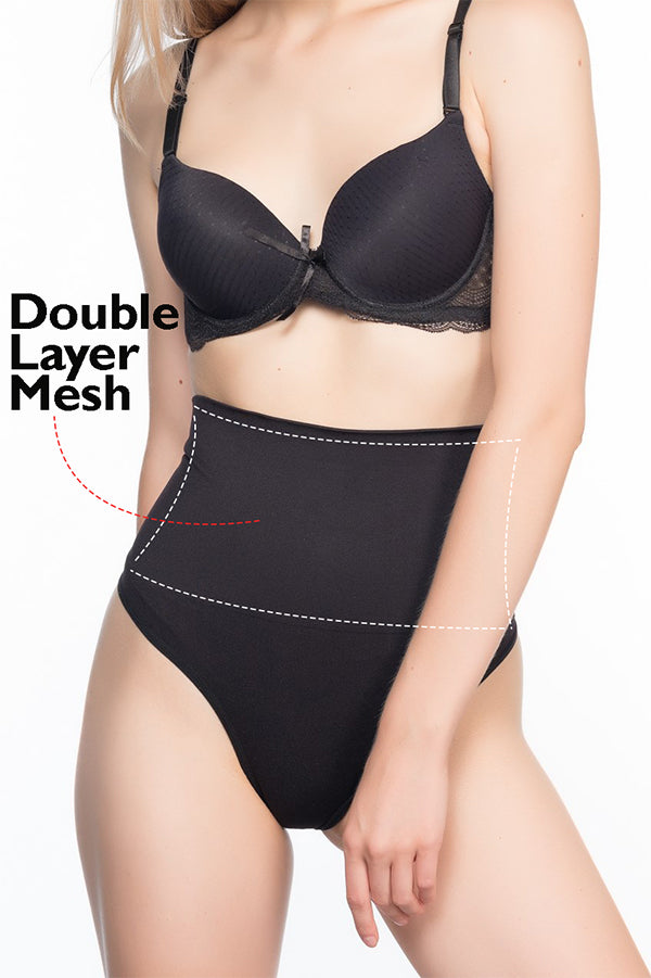 Double Mesh Tummy Control Thong