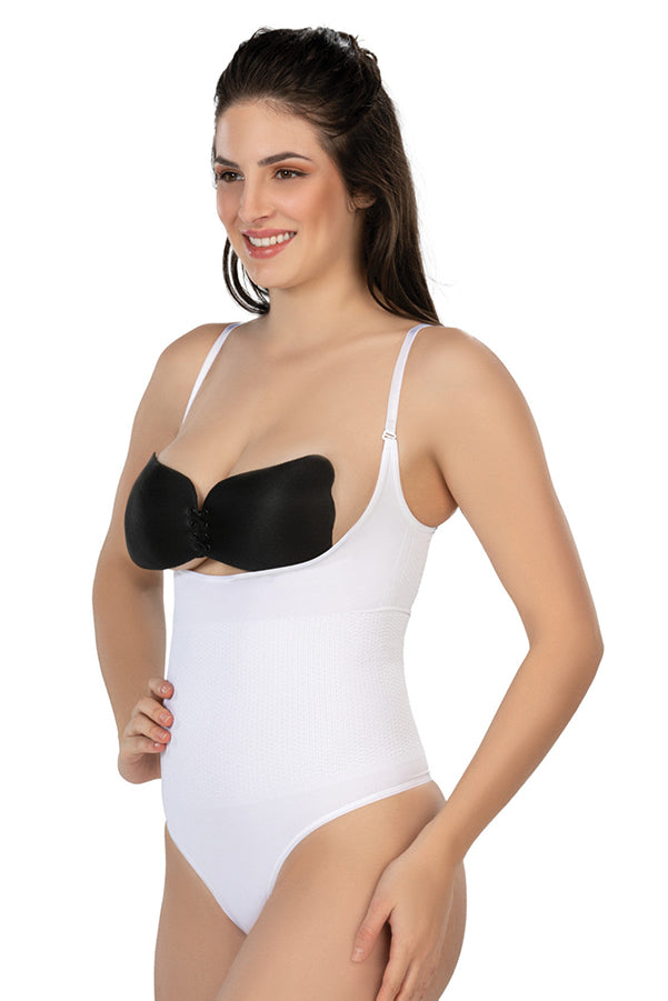 Open Breast Thong Bodysuit Shapewear