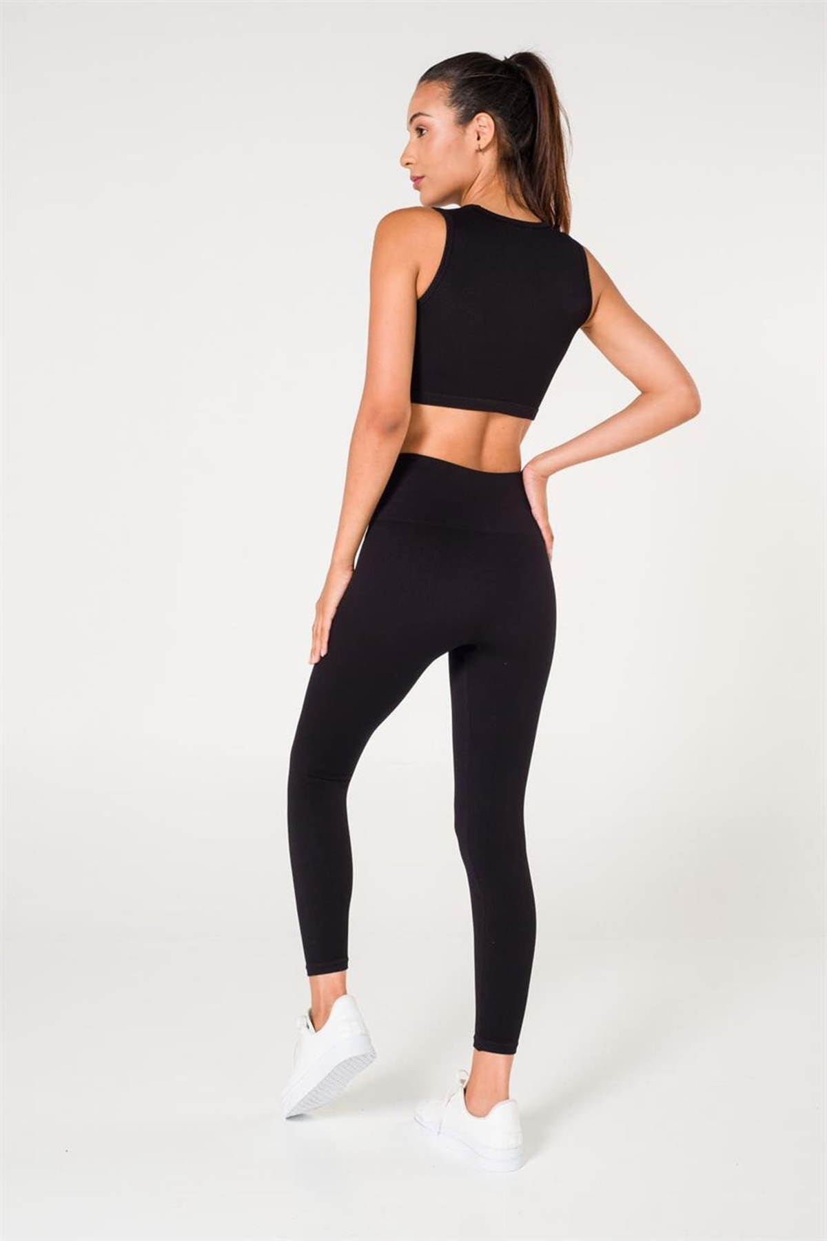 Ribbed Push Up Seamless Sports Leggings