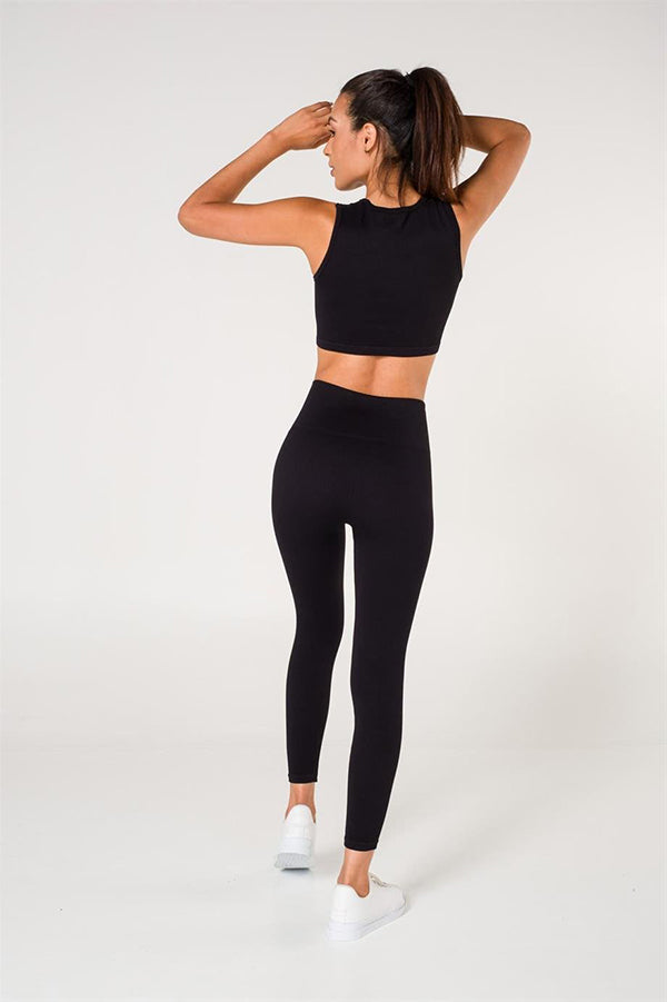 Ribbed Push Up Seamless Sports Leggings
