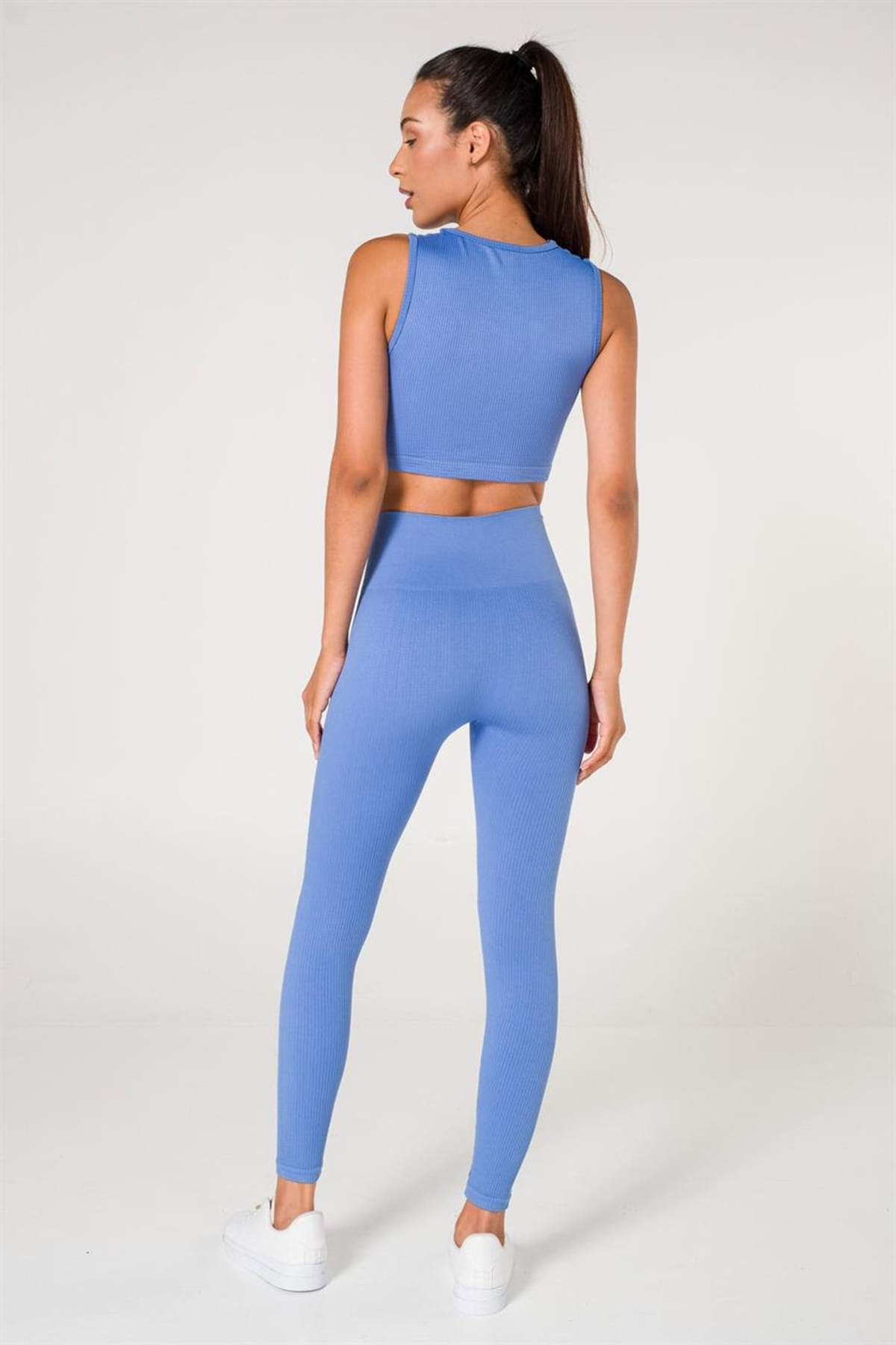 Ribbed Push Up Seamless Sports Leggings