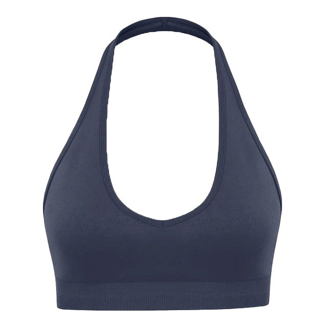Halter Neck Seamless Sports Bra