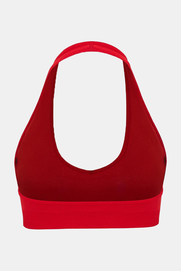 Halter Neck Seamless Sports Bra