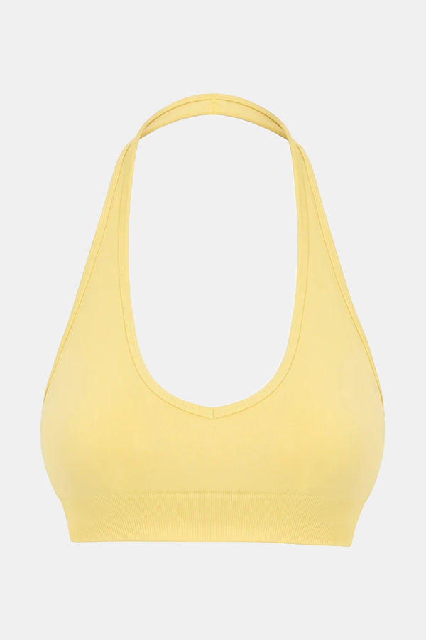 Halter Neck Seamless Sports Bra