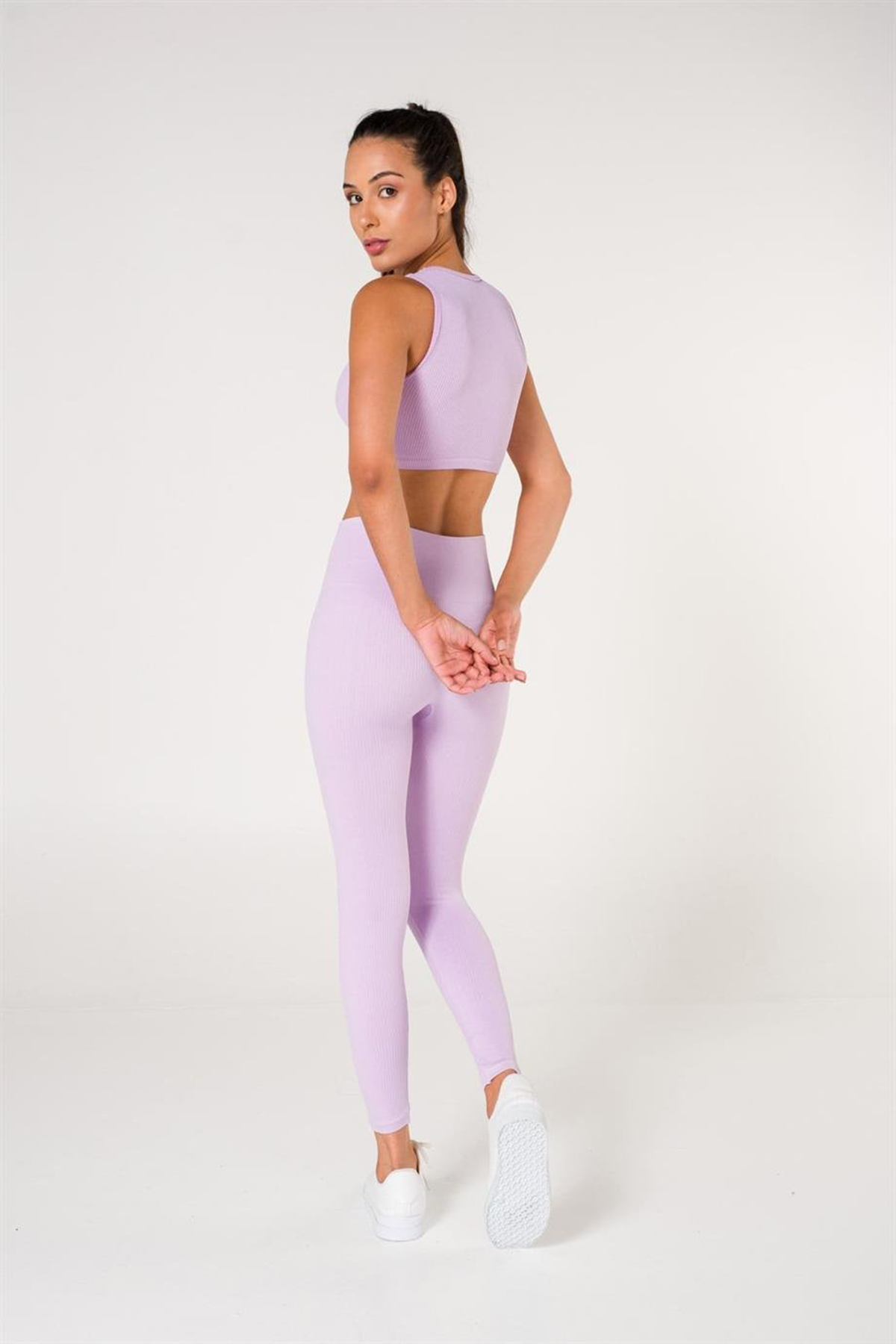 Ribbed Push Up Seamless Sports Leggings