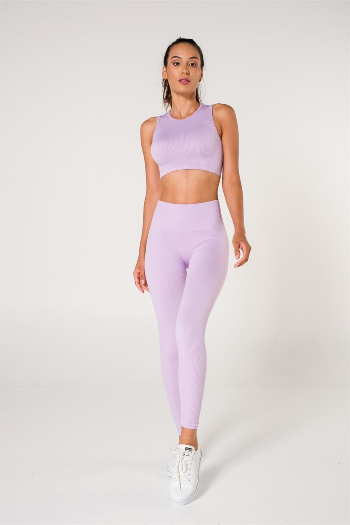 Ribbed Push Up Seamless Sports Leggings
