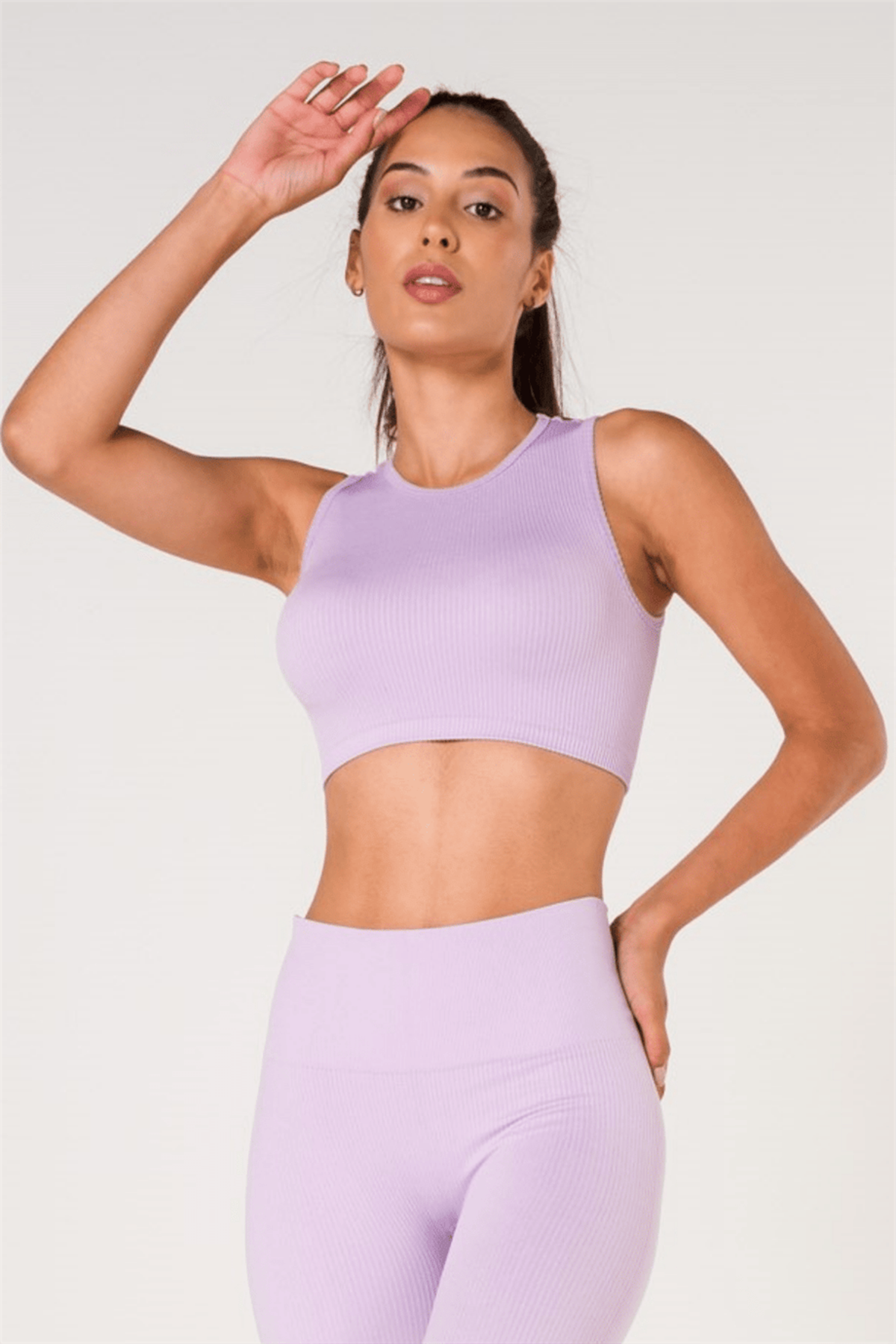 Ribbed Push Up Seamless Sports Bra