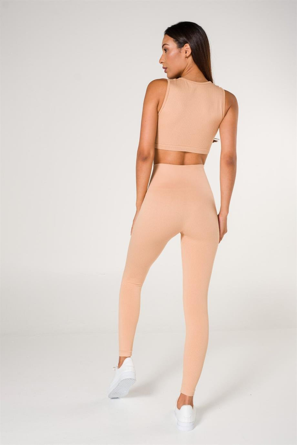 Ribbed Push Up Seamless Sports Leggings
