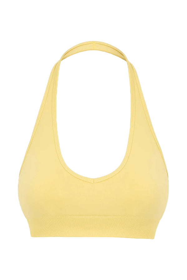 Halter Neck Seamless Sports Bra