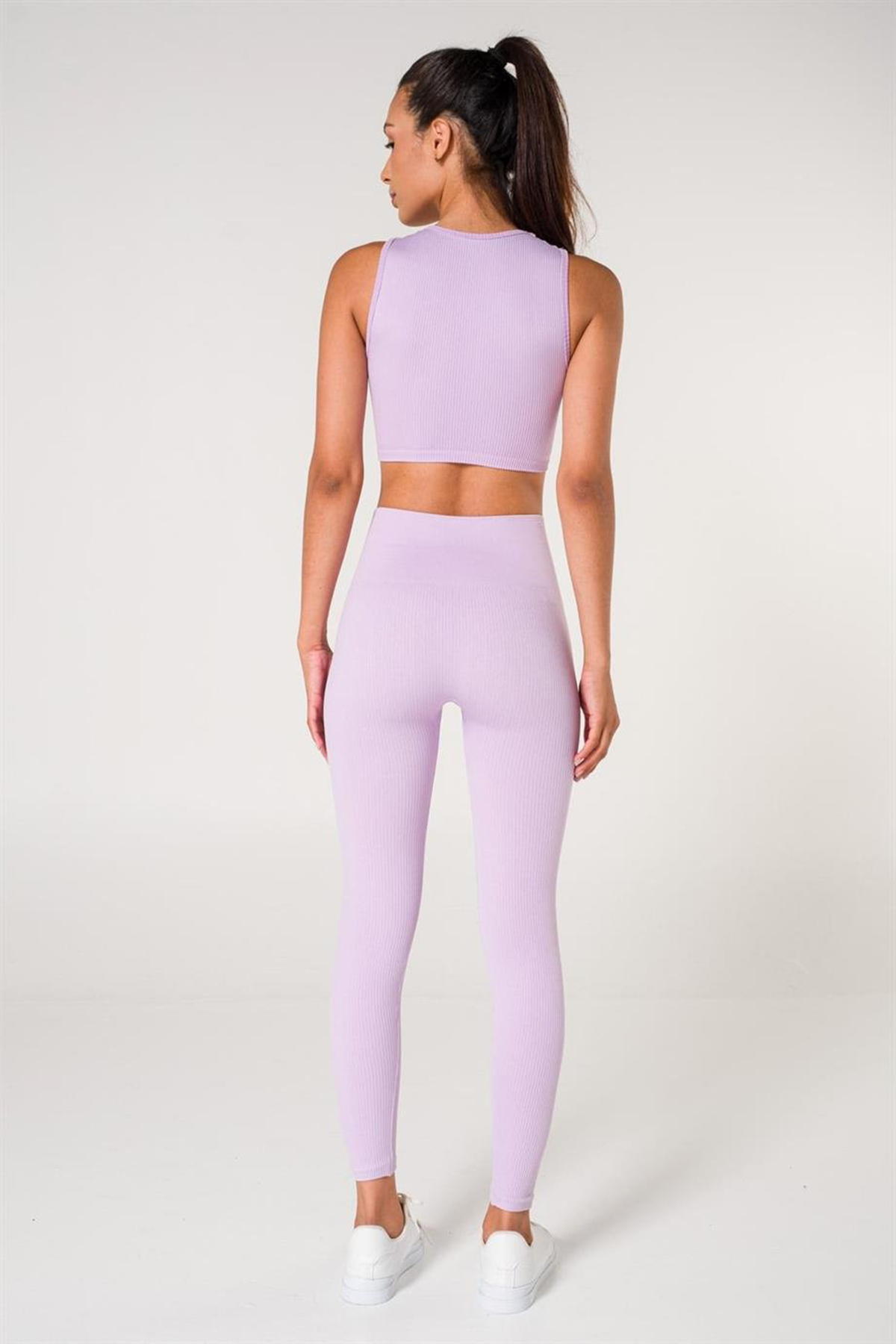 Ribbed Push Up Seamless Sports Leggings