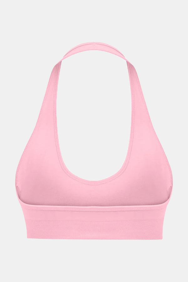 Halter Neck Seamless Sports Bra
