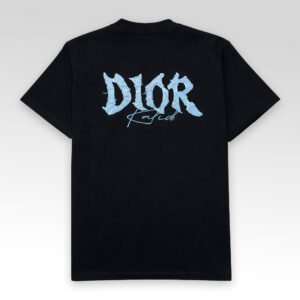 DIOR Denim Patch and Embroidered Logo T-Shirt