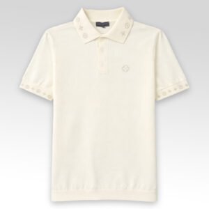 LV Signature Logo Knit Polo Shirt