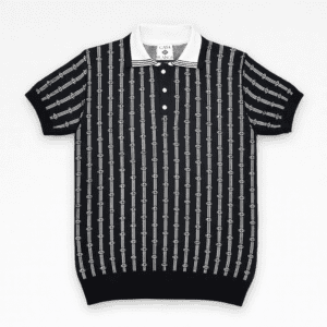 CASABLANCA Monogram Knit Polo Shirt